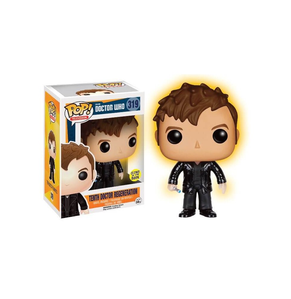 Figurine Doctor Who - 10th Doctor Regeneration Glow in the Dark Exclu Pop 10cm