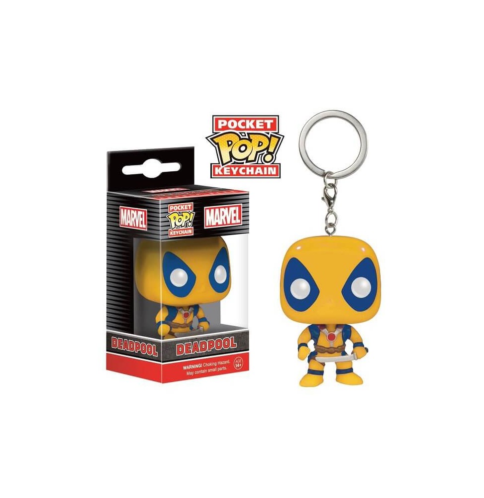 Porte Clé Marvel - Deadpool Yellow Pocket Pop 4cm