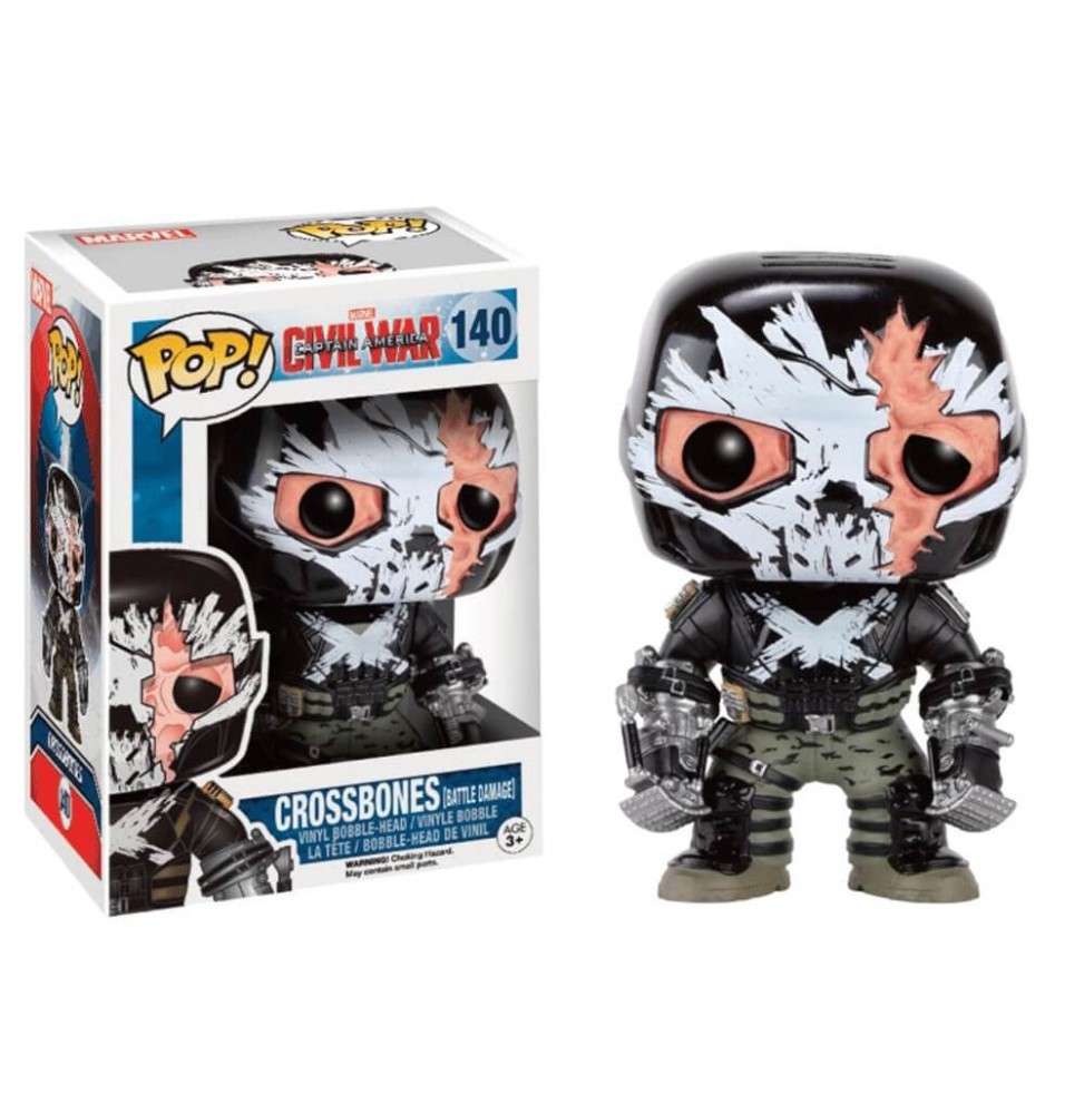 Figurine Marvel - Civil War - Crossbones Battle Damaged Exclu Pop 10cm