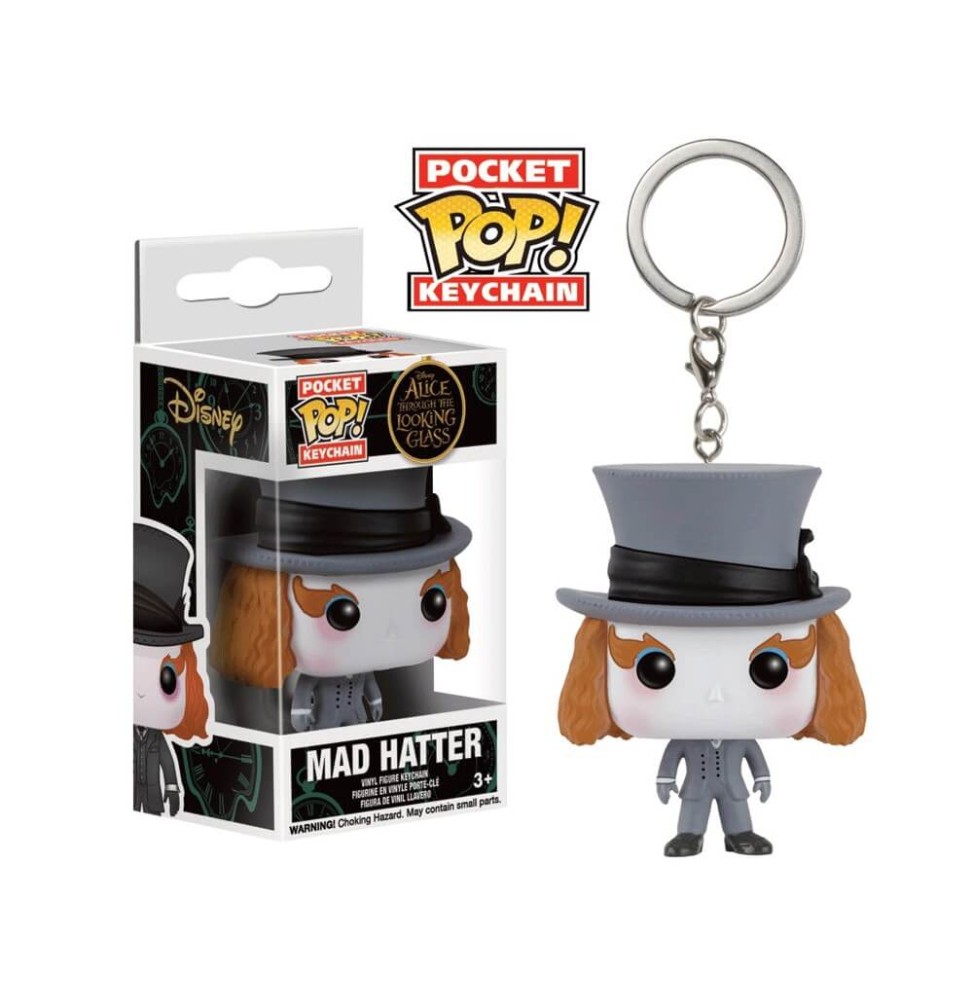 Porte Clé Disney Alice Through The Looking Glass - Mad Hatter Pocket Pop 4cm