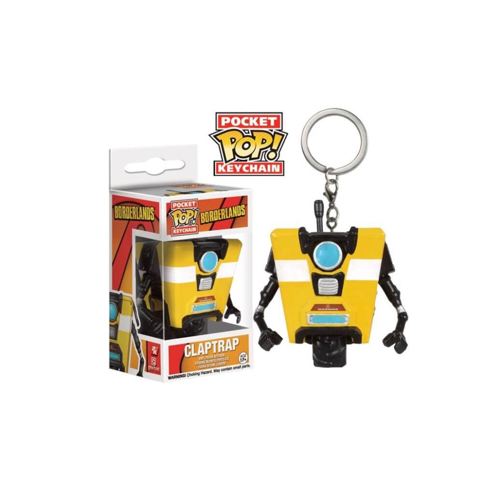 Porte Clé Borderlands - Clap Trap Pocket Pop 4cm