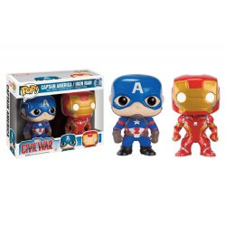 Figurine Captain America - Civil War - Pack Captain America et Iron Man Pop 10cm