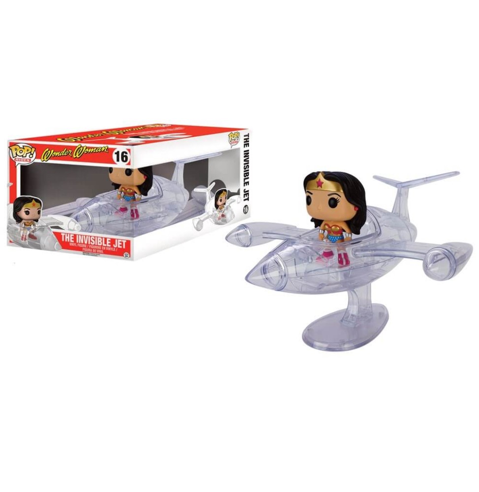 Figurine DC Comics - Wonder Woman And Invisible Jet Pop Rides 18cm