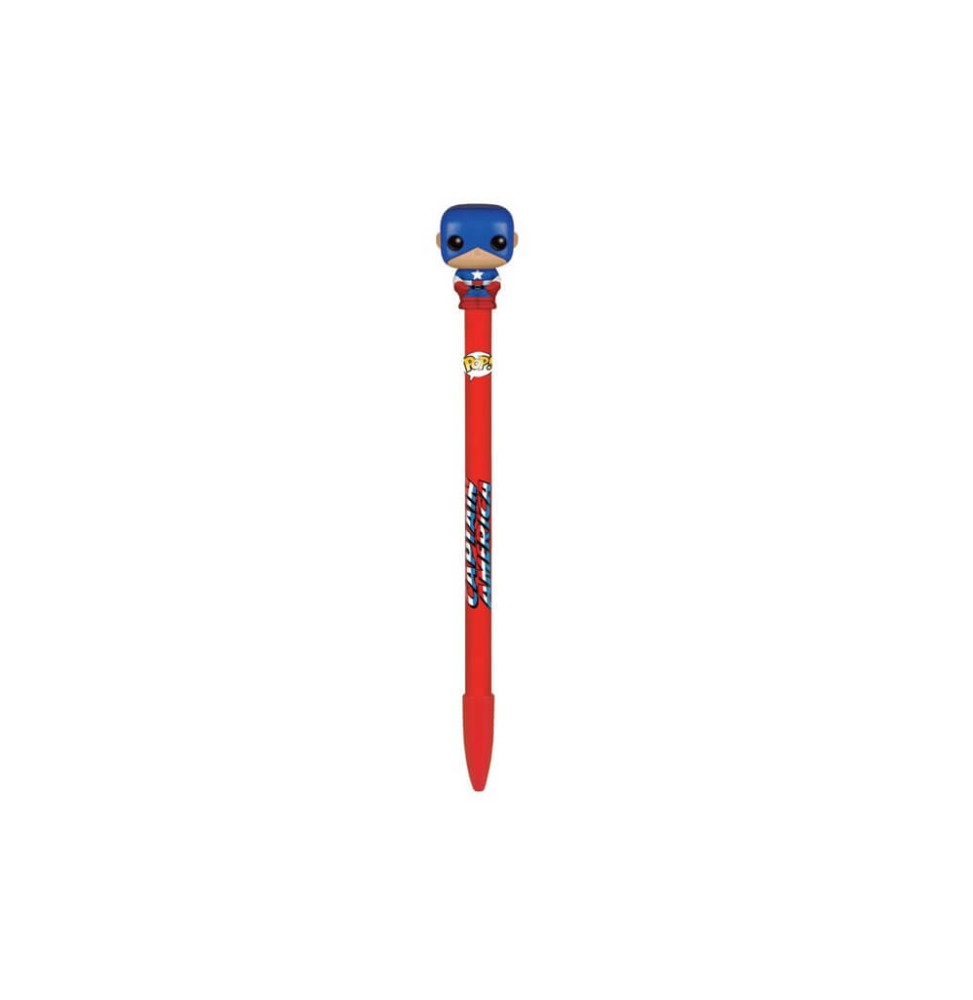 Stylo Marvel - Captain America Pop Pen Topper