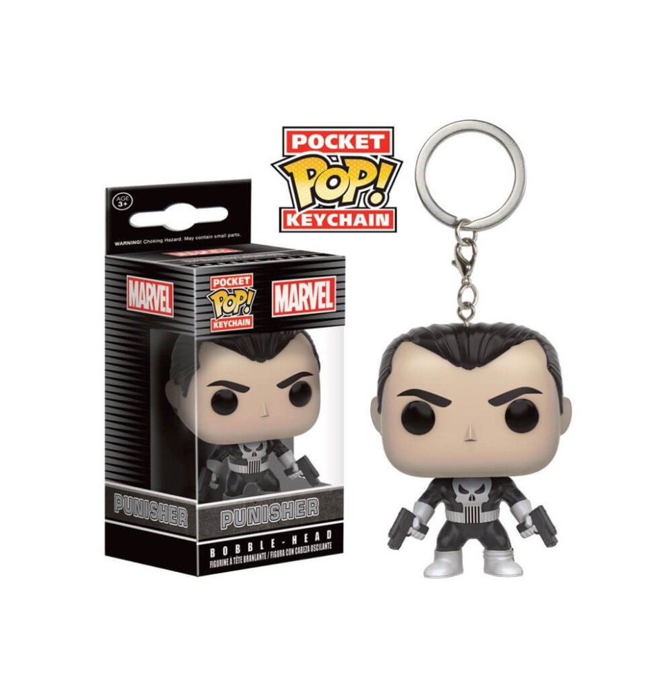 Porte Clé Marvel - Punisher Pocket Pop 4cm