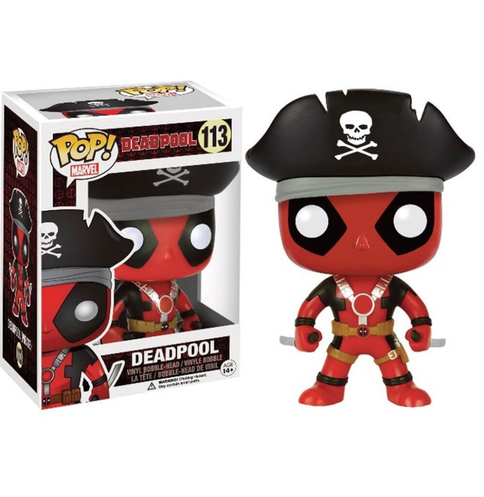 Figurine Marvel - Deadpool Pirate Exclu Pop 10cm