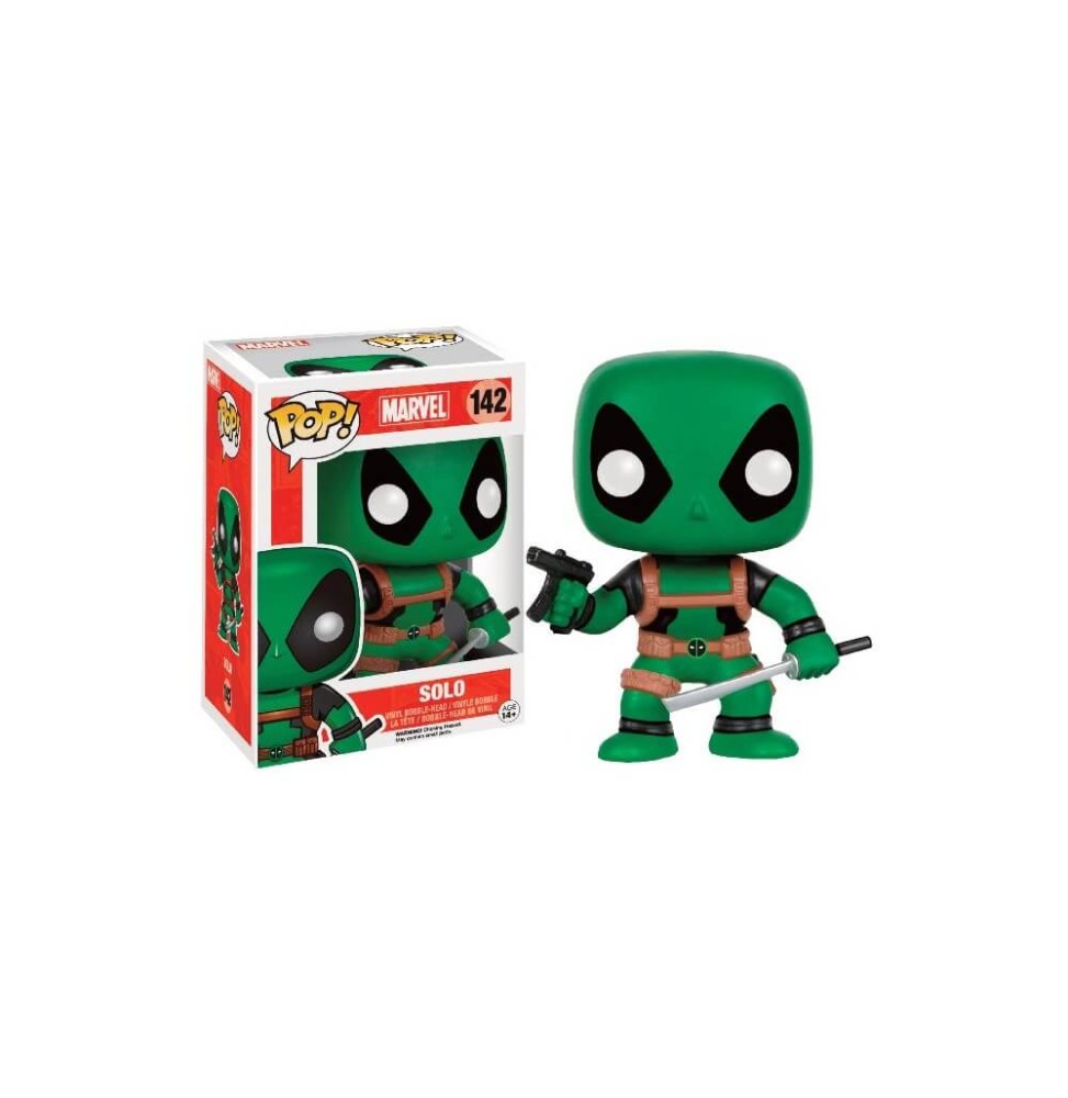 Figurine Marvel - Deadpool Rainbow Solo Green Exclu Pop 10cm