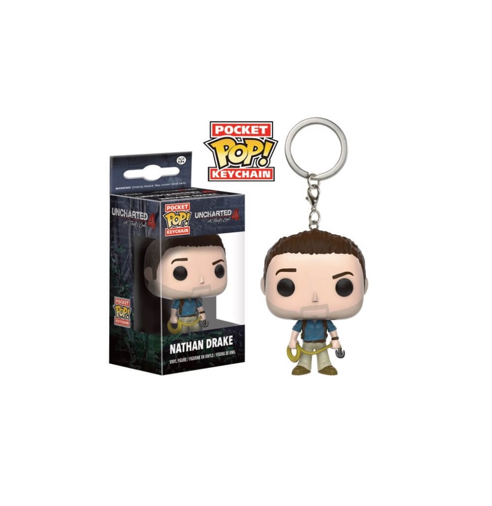 Porte Clé Uncharted 4 - Nathan Drake Pocket Pop 4cm