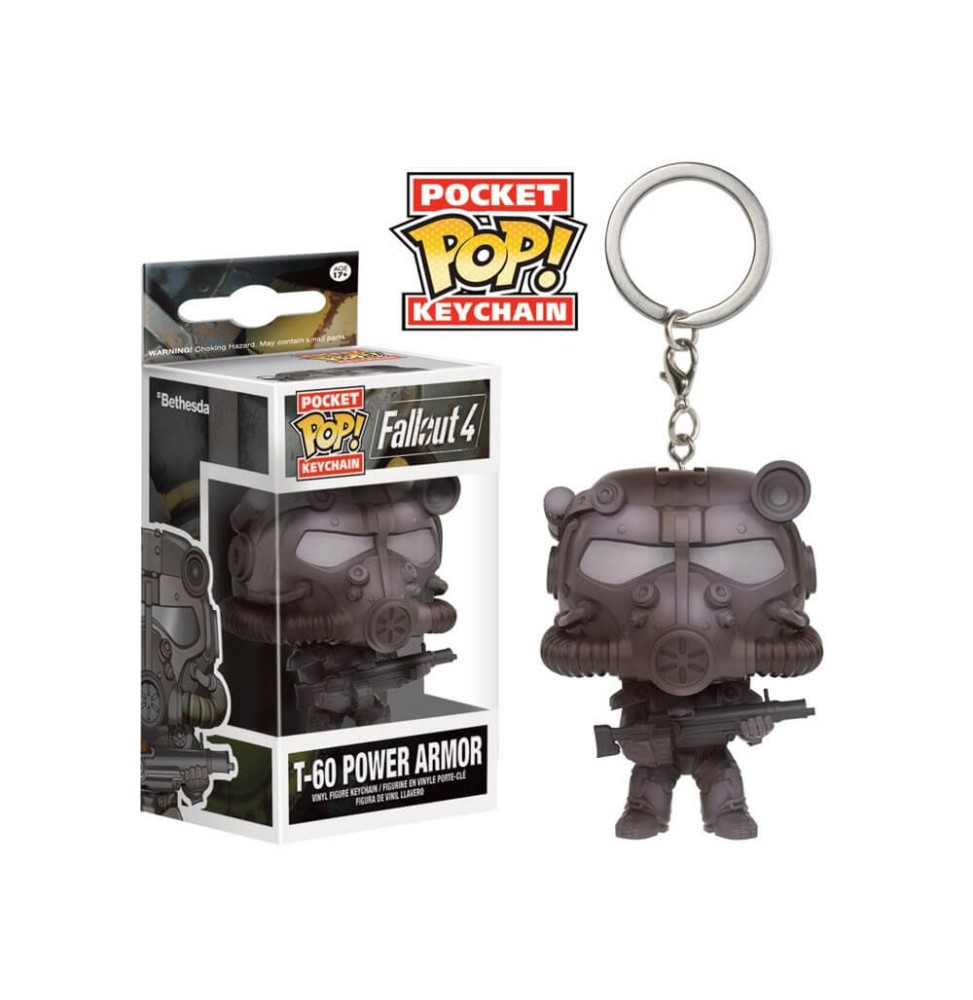 Porte Clé Fallout - T-60 Power Armor Pocket Pop 4cm