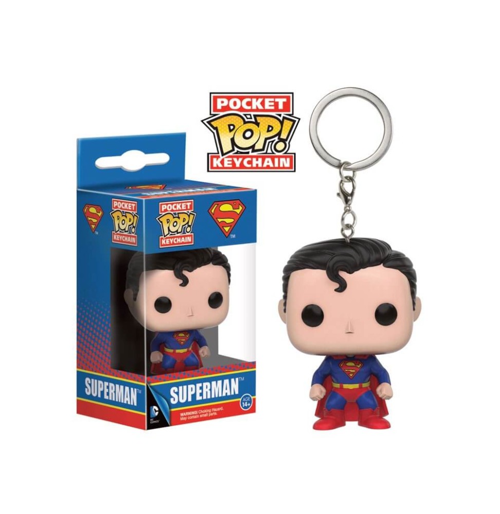 Porte Clé DC Comics - Superman Pocket Pop 4cm