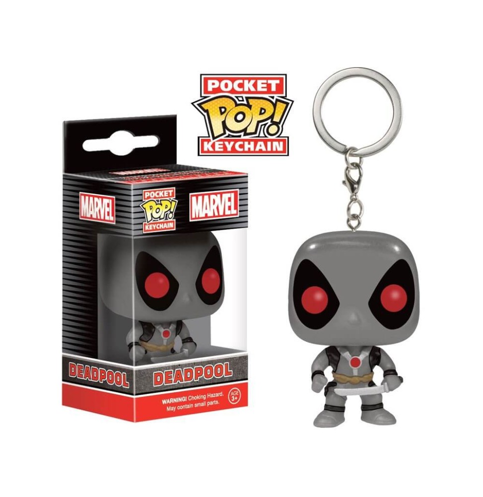 Porte Clé Marvel - Deadpool X-Force Costume Exclu Pocket Pop 4cm