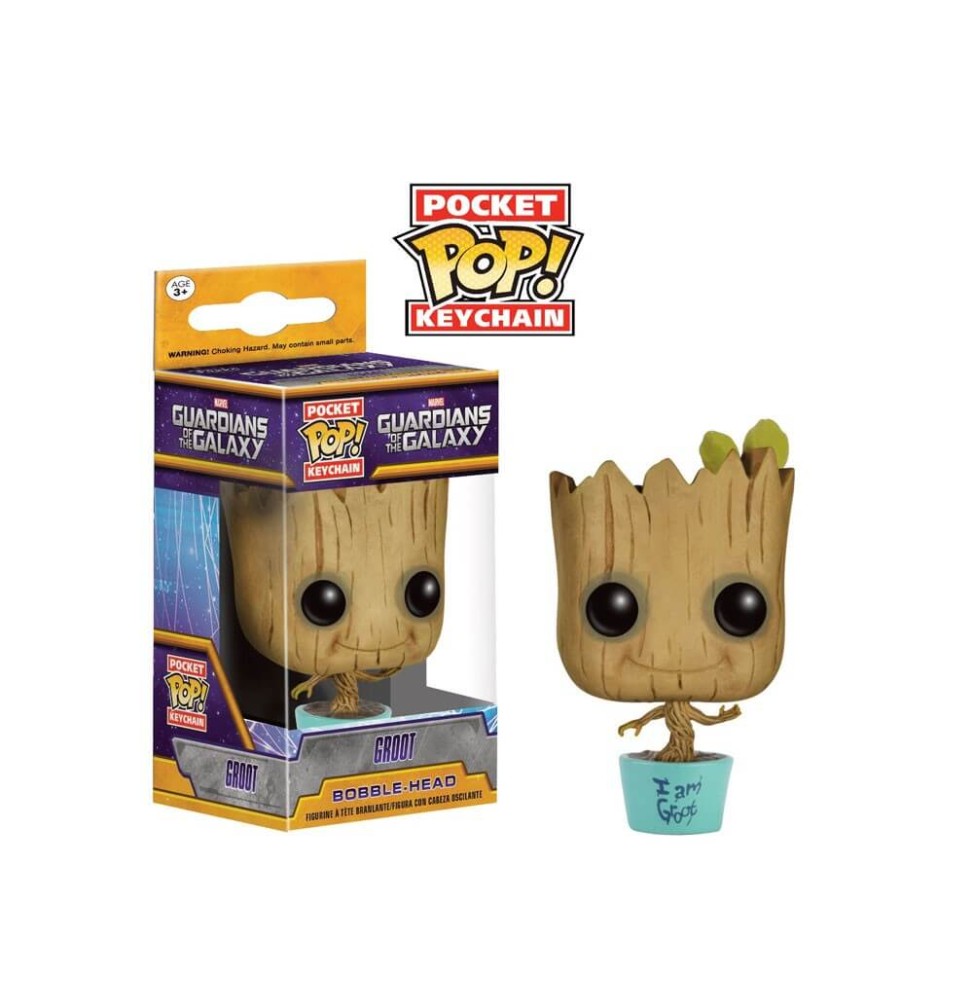 Figurine Marvel - Gotg Baby Groot I Am Groot Exclu Pocket Pop 4cm