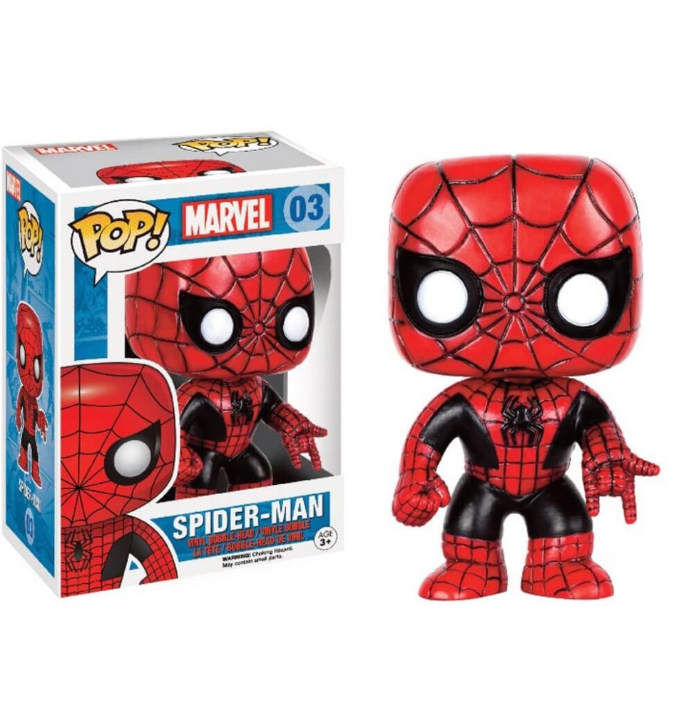 Figurine Marvel - Spider-Man Red & Black Exclu Pop 10cm