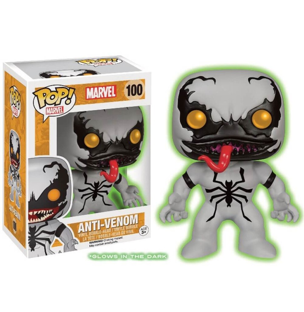 Figurine Marvel - Anti-Venom Glow In The Dark Exclu Pop 10cm