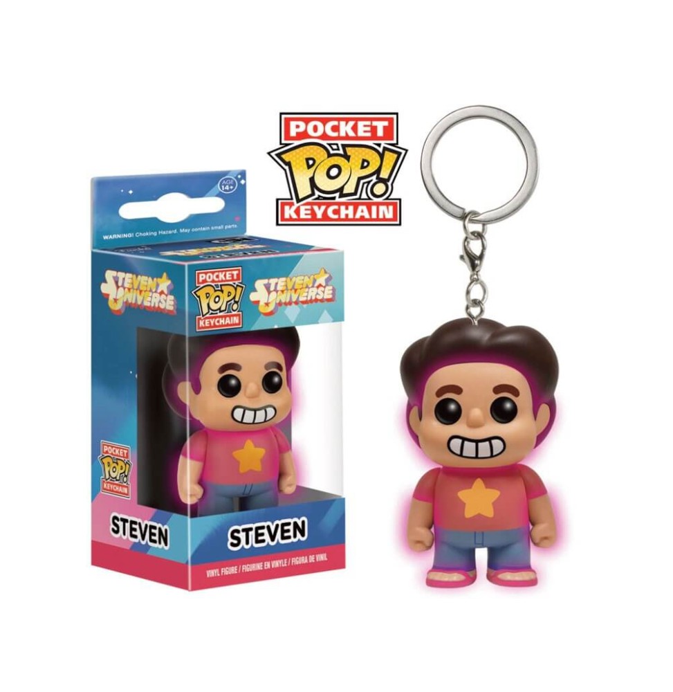 Porte Clé Steven Universe - Steven Glow In The Dark Exclu Pocket Pop 4cm