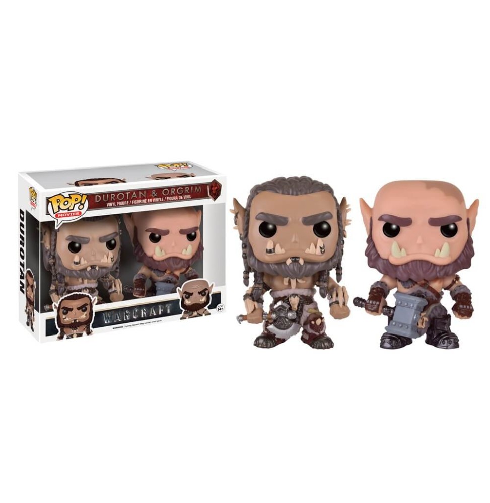 Figurine World of Warcraft Movie - 2 Pack Durotan & Ogrim Exclu Pop 10cm