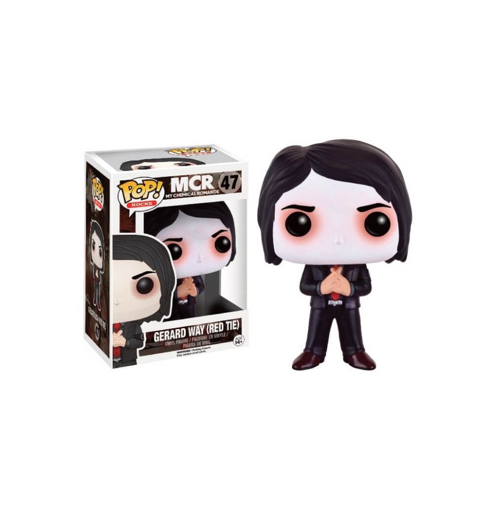 Figurine My Chemical Romance - Gerard Way Red Tie Red Eyes Exclu Pop 10cm