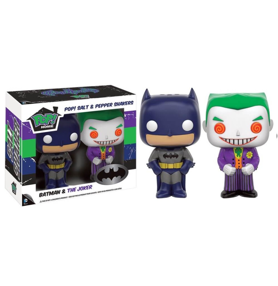 Salière et Poivrière DC Comics - Batman & Joker Pop 8cm