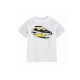 T- Shirt Batman - Batman Torn Logo Enfant Blanc Taille 6 ans