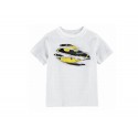 T- Shirt Batman - Batman Torn Logo Enfant Blanc Taille 6 ans