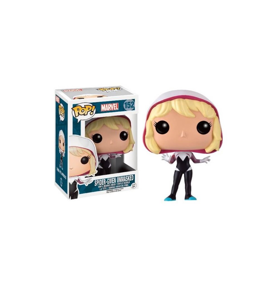 Figurine Marvel - Spider Gwen Unmasked Exclu Pop 10cm