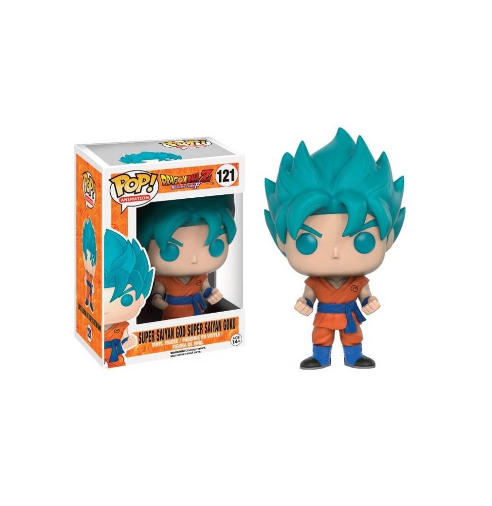 Figurine Dragon Ball Z - Super Son Goku God Blue Exclu Pop 10cm