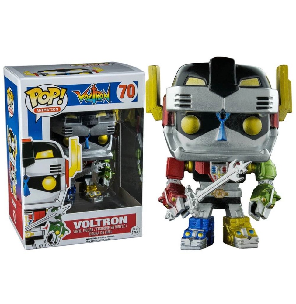 Figurine Voltron - Voltron Metallic Exclu Pop 10cm