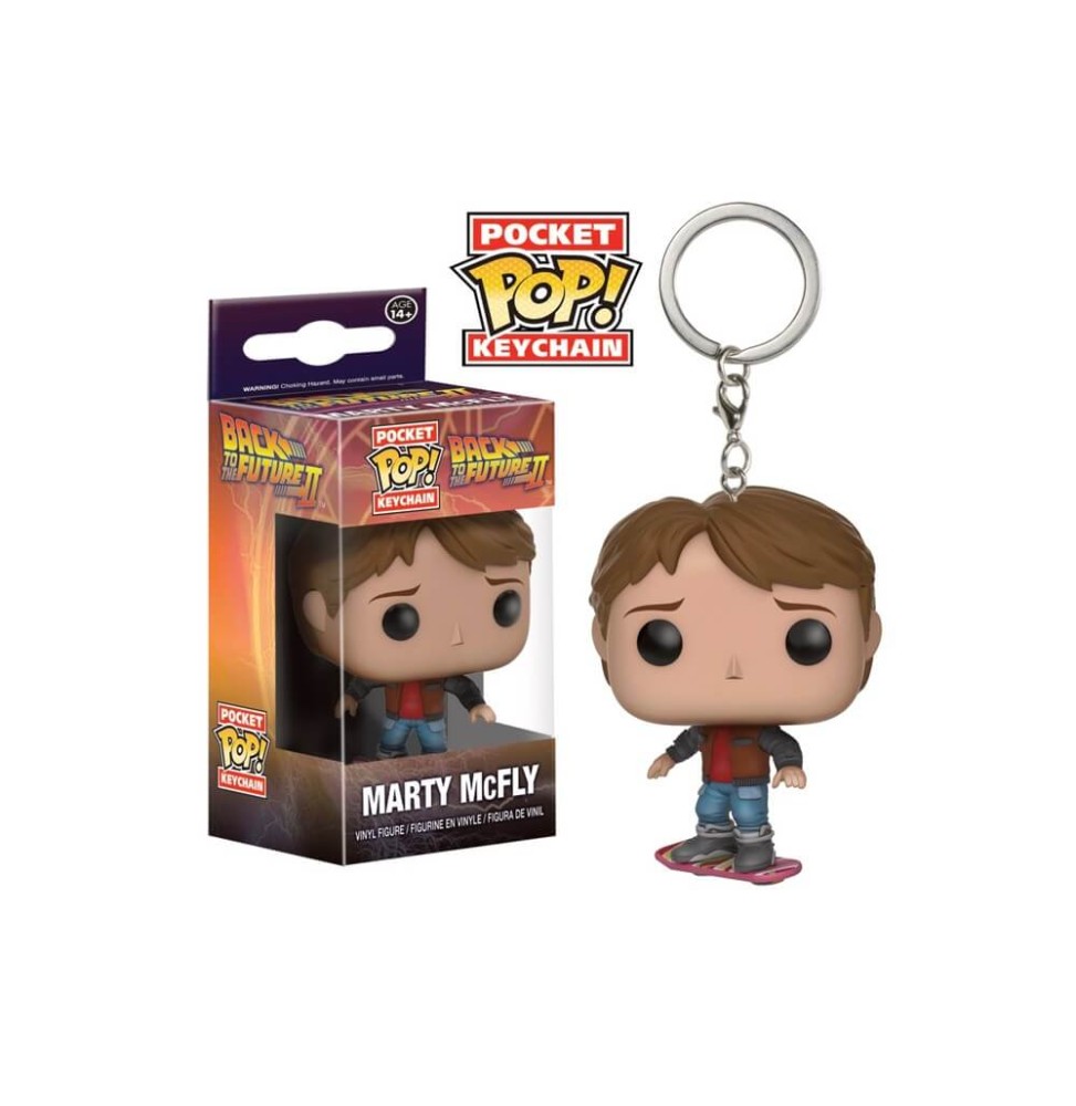 Porte Clé Retour Vers Le Futur - Marty McFly Hoverboard Pocket Pop 4cm