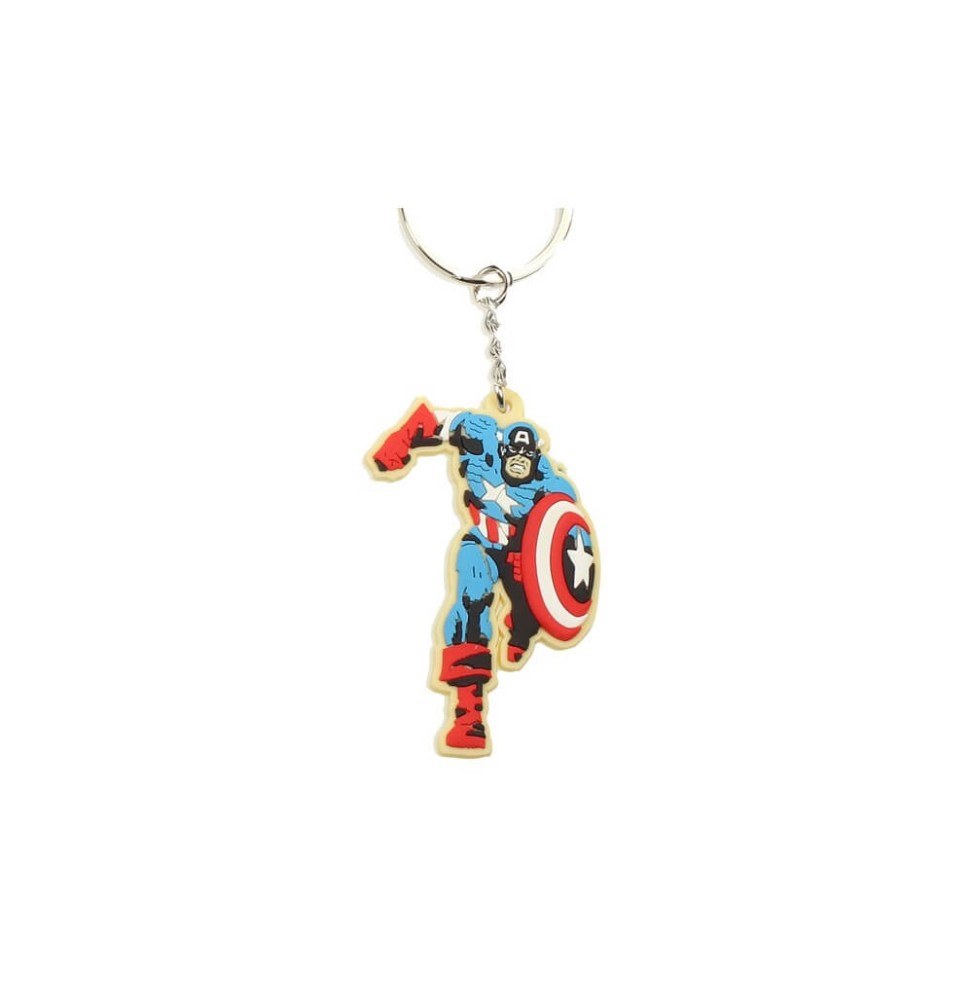 Porte Clé Marvel - Captain America Gomme 5cm