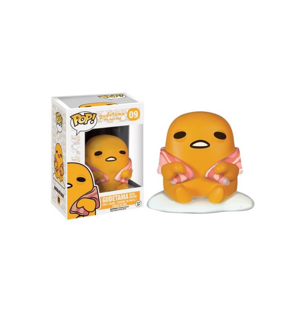 Figurine Gudetama - Gudetama The Lazy Egg With Bacon Pop 10cm