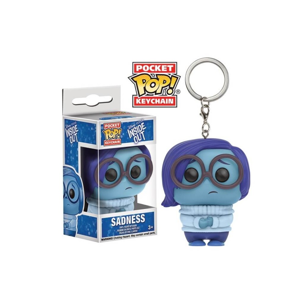 Porte Clé Disney Vice Versa - Sadness Pocket Pop 4cm