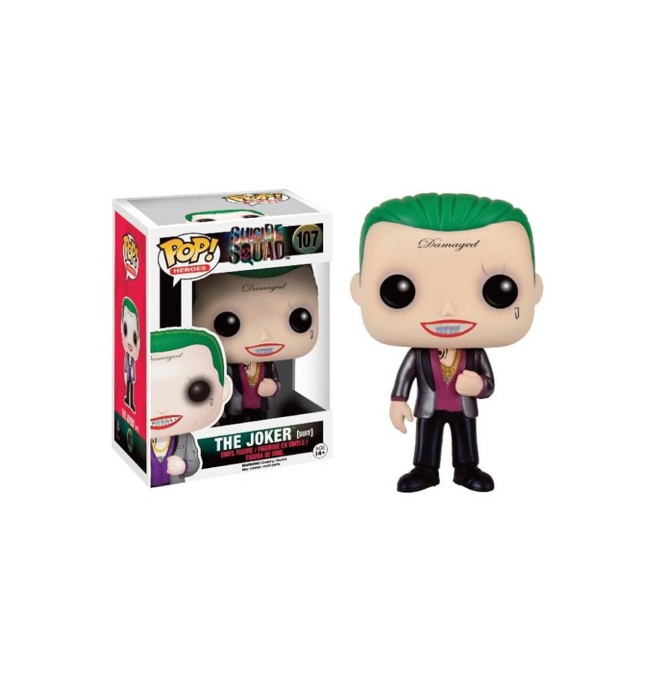 Figurine DC Heroes Suicide Squad - Joker In Suit Exclu Pop 10cm