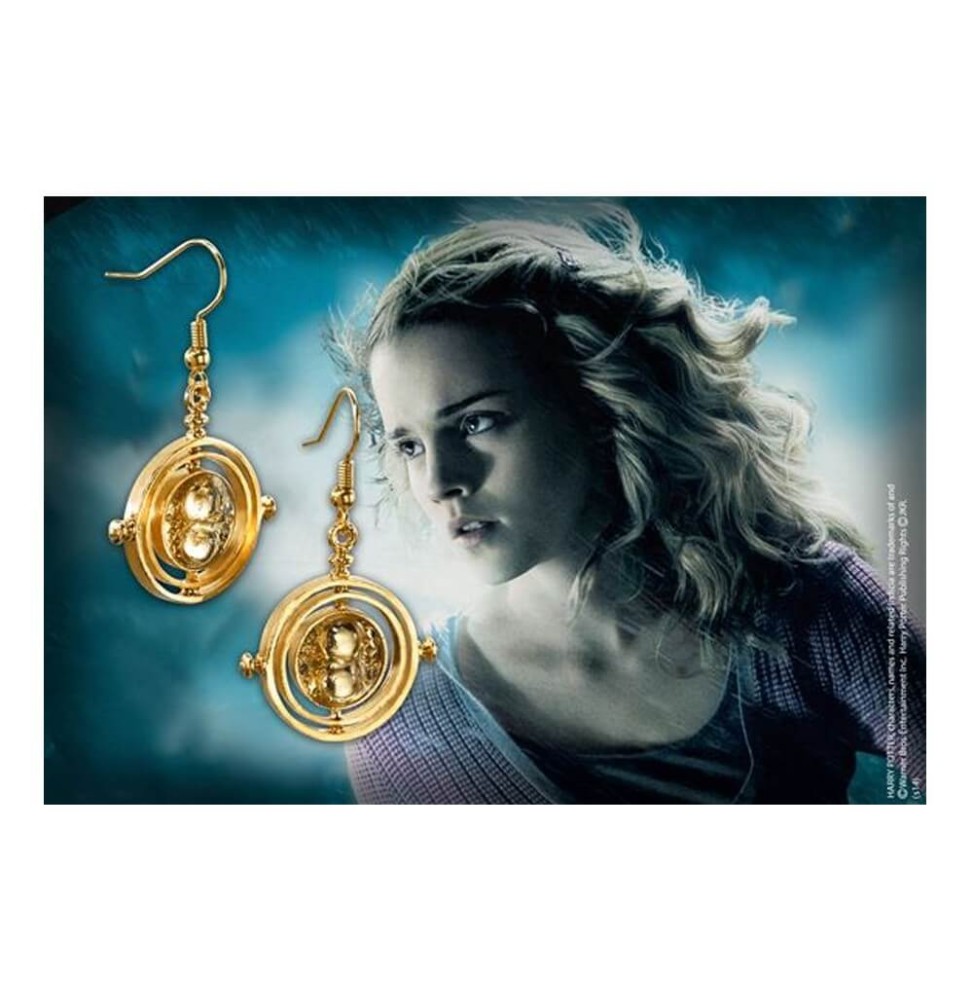 Boucles d'oreilles Harry Potter - Retourneur de Temps Plaqué Or