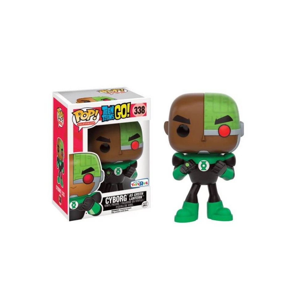 Figurine Dc Comics - Teen Titans Go ! - Cyborg As Green Lantern Pop 10cm Exclu