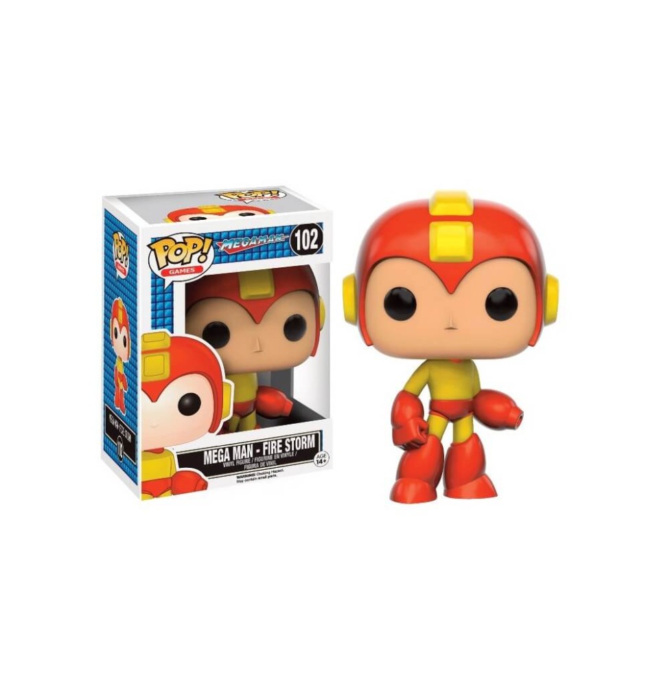 Figurine Megaman - Megaman Fire Storm Exclu Pop 10cm