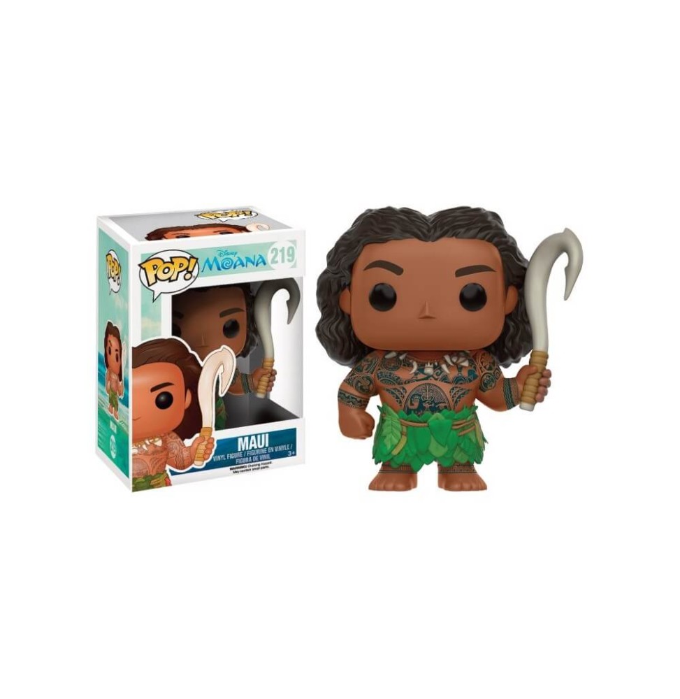 Figurine Disney Vaiana / Moana - Maui Weapon Striking Exclu Pop 10cm