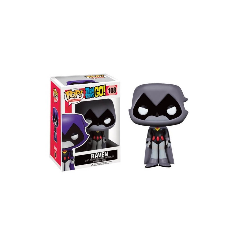 Figurine Dc Comics - Teen Titans Go ! - Raven Grey Exclu Pop 10cm