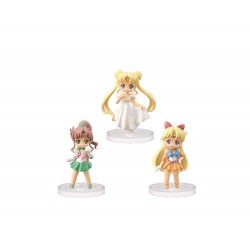 Figurine Sailor Moon - Set de 3 figurines Sailor Moon Crystal 6cm