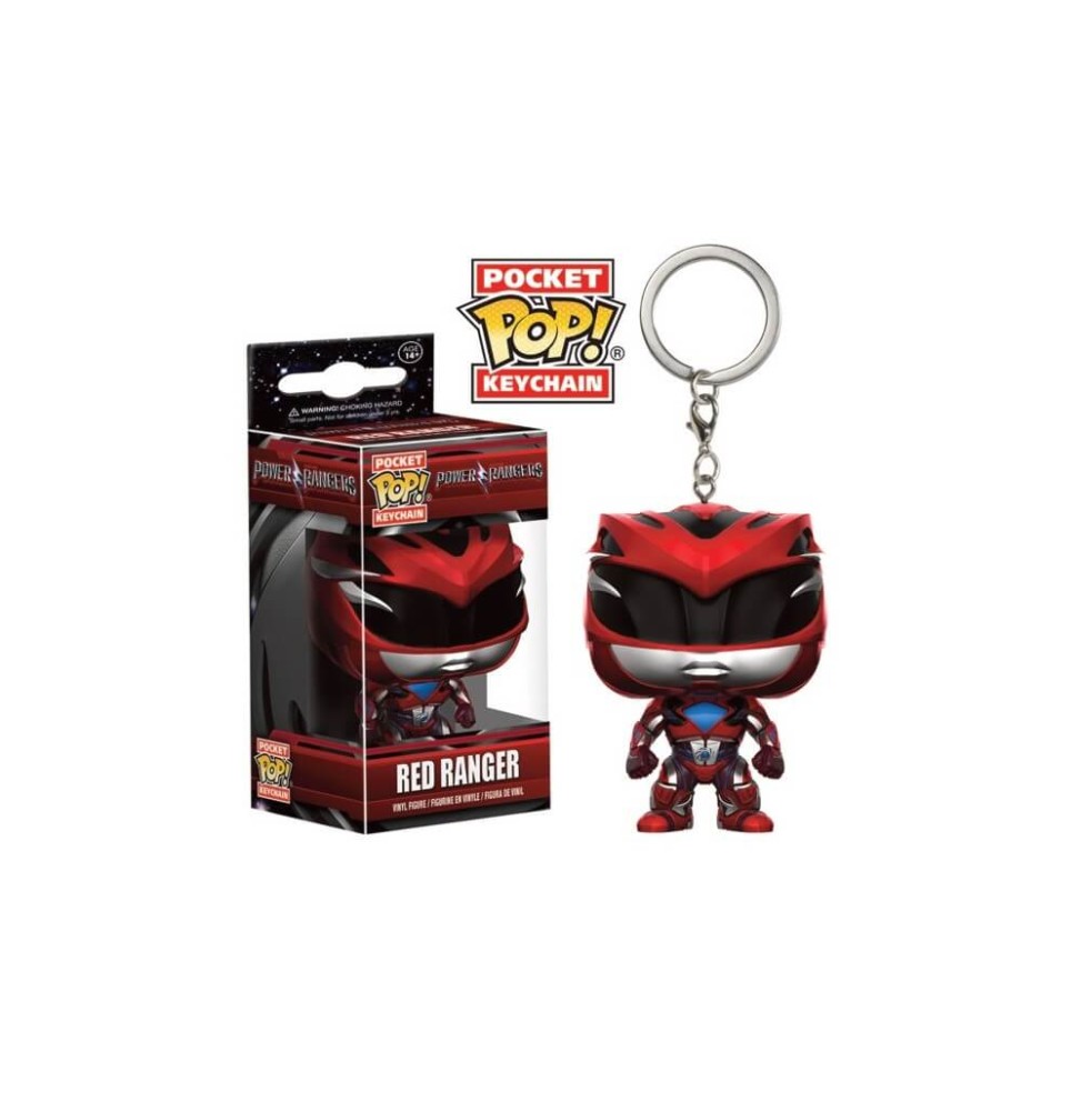 Porte Clé Power Rangers Movie - Red Ranger Pocket Pop 4cm