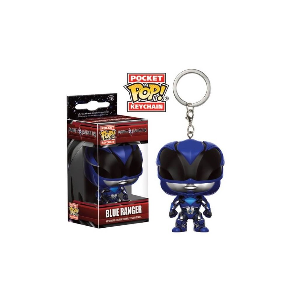 Porte Clé Power Rangers Movie - Blue Ranger Pocket Pop 4cm