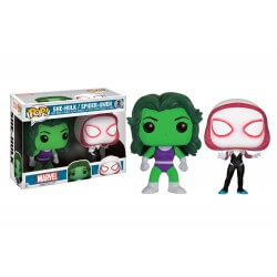 Figurine Marvel - 2-Pack She Hulk & Spider Gwen Exclu Pop 10cm
