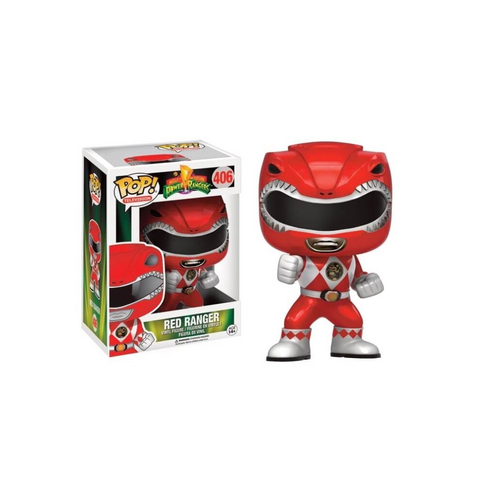 Figurine Power Rangers - Ranger Red Metallic Exclu Pop 10cm