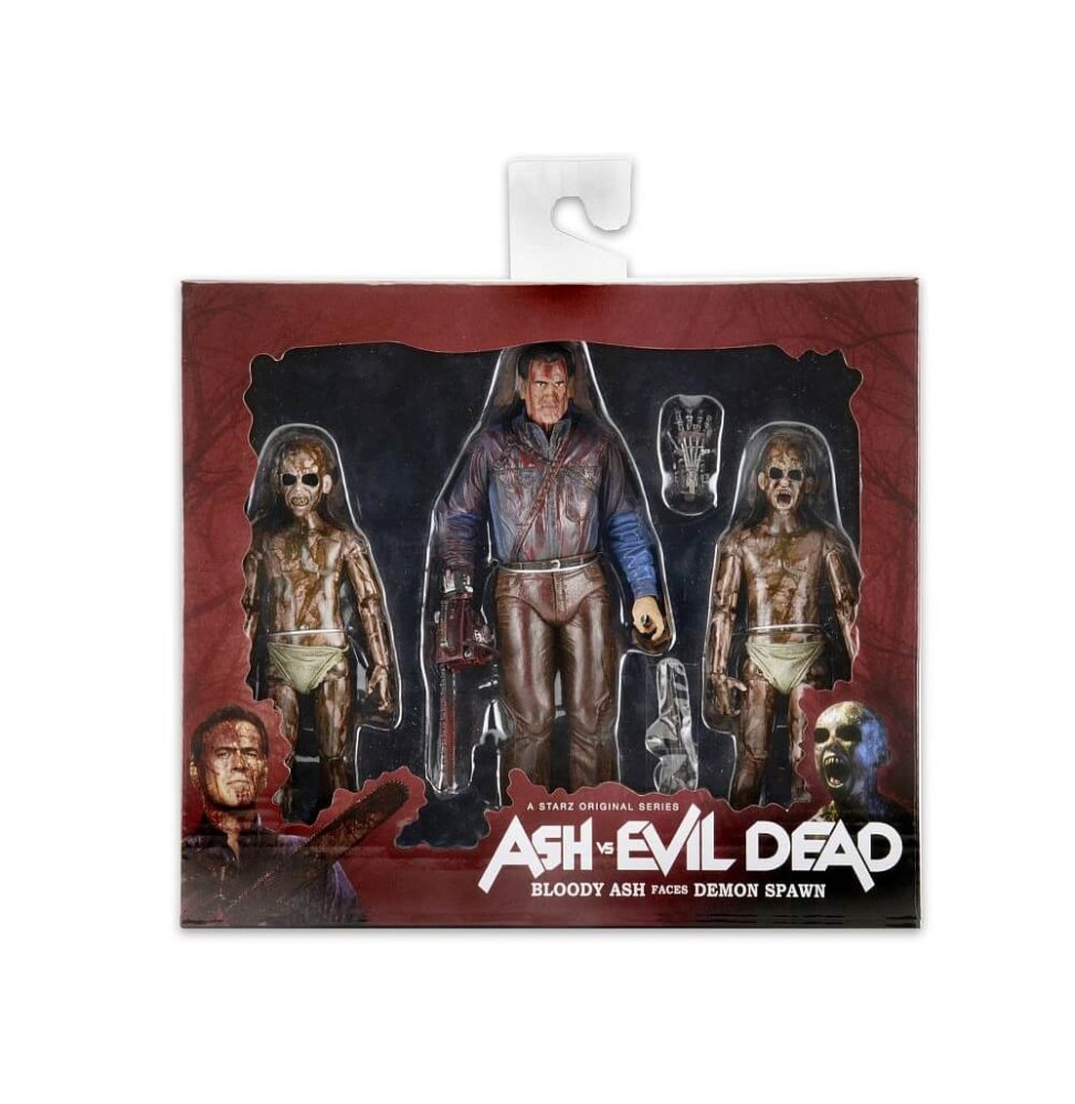 Figurine Ash VS Evil Dead - 3 Pack Bloody Ash VS Demon Spawn 18cm