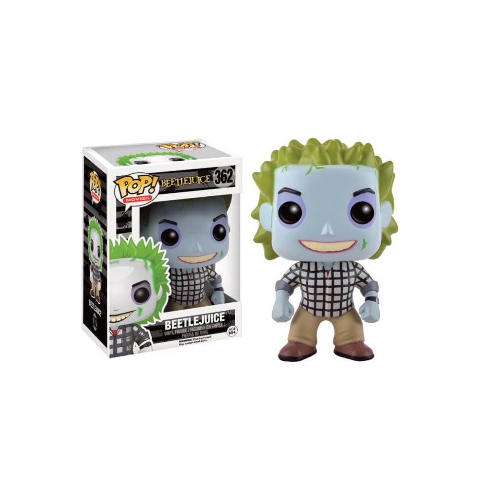 Figurine Beetlejuice - Beetlejuice Check Shirt Exclu Pop 10cm