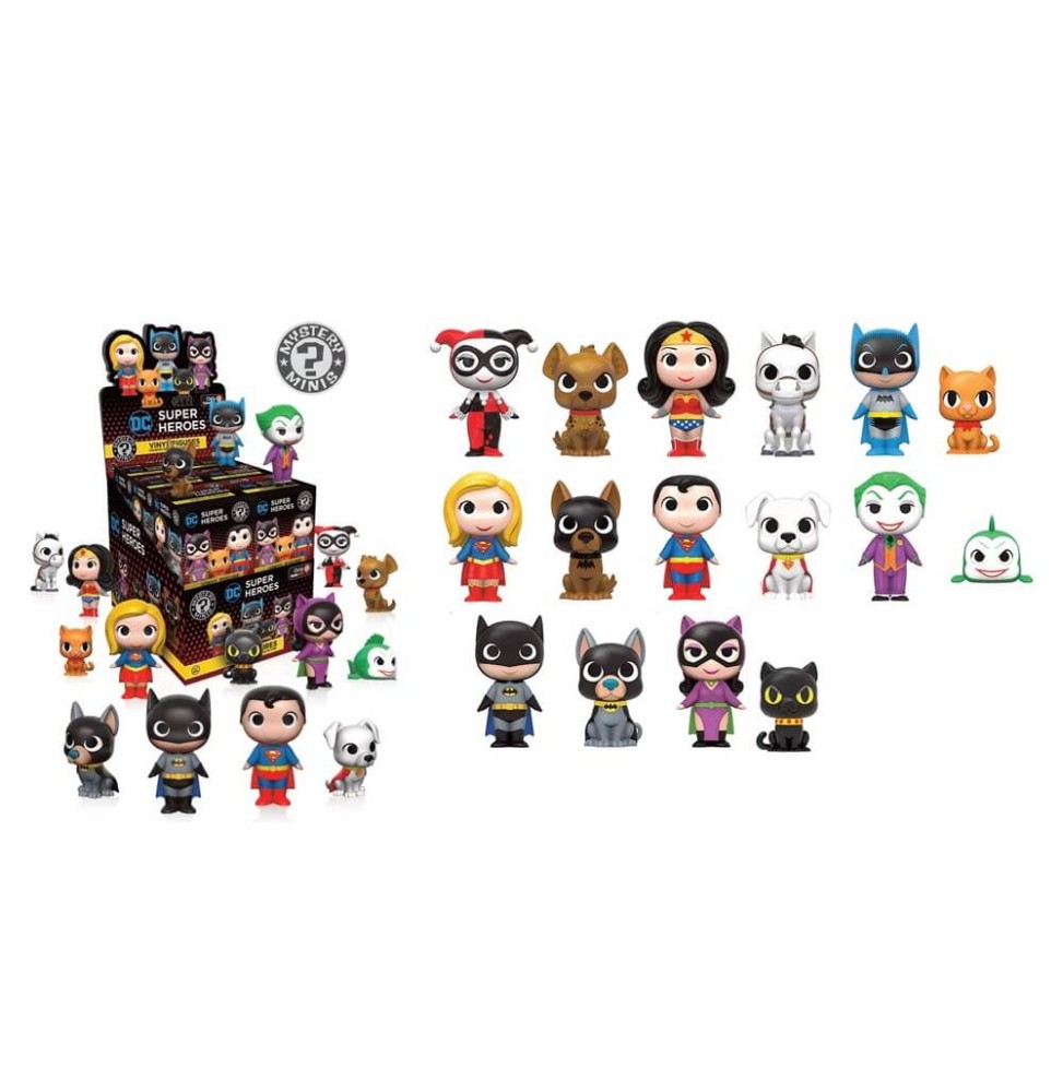 Figurine DC Heroes Mystery Minis - DC Heroes With Pets Variant - 1 boîte au hasard