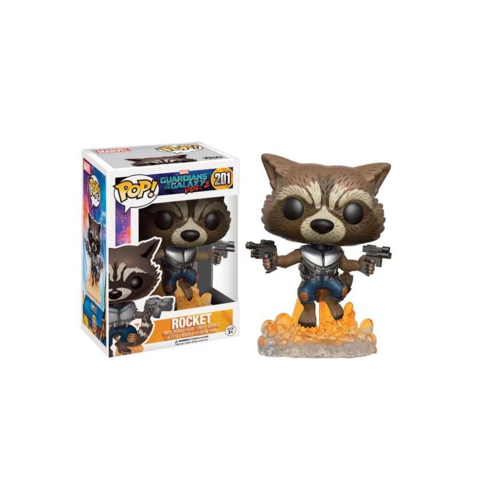 Figurine Guardians of the Galaxy 2 - Rocket Raccoon Blasting Pop 10cm