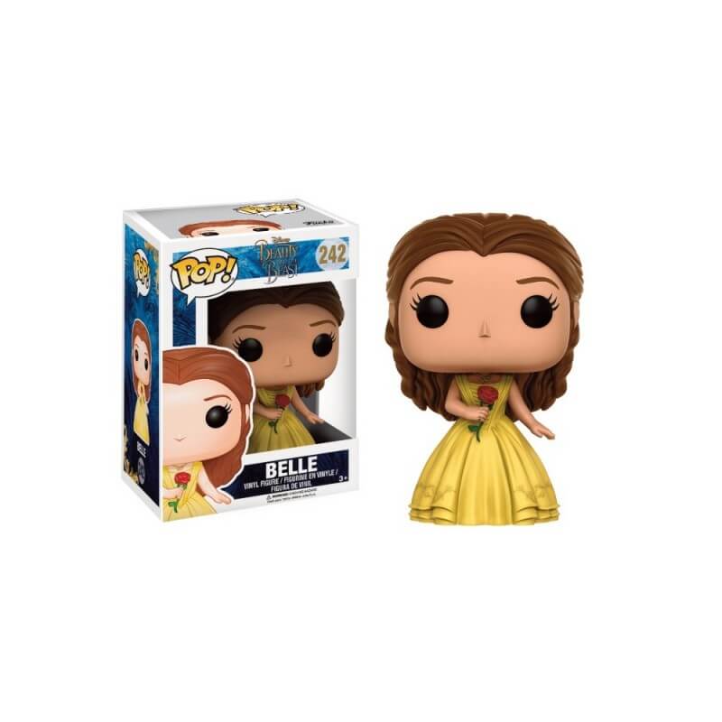 Figurine Disney La Belle et la Bête Movie - Belle en robe jaune Pop
