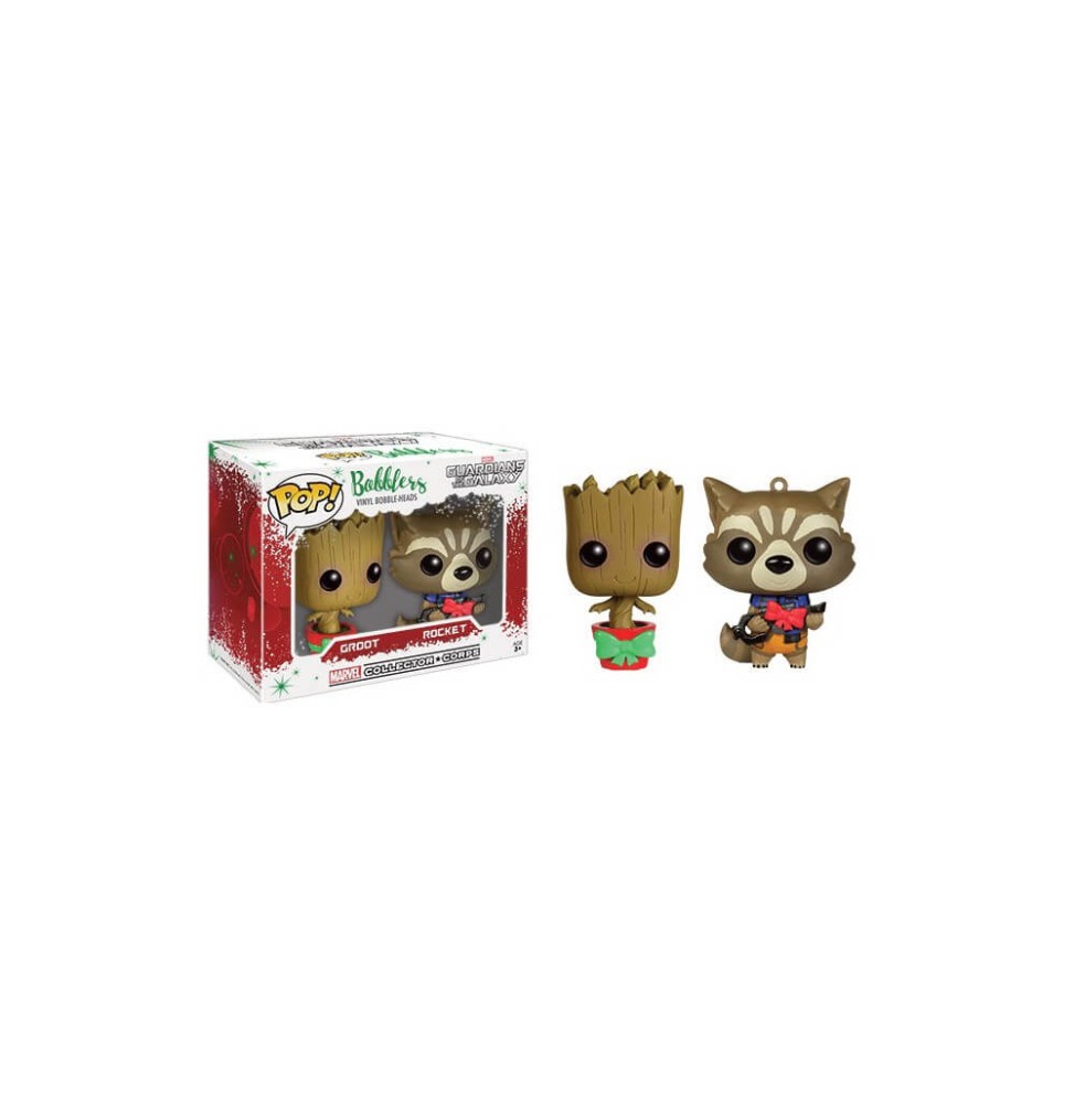 Figurine Marvel - Groot et Rocket Exclu Pop 10cm