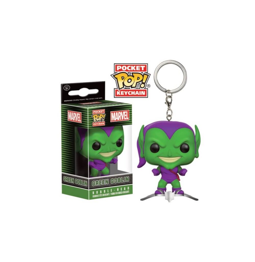 Porte Clé Marvel - Green Goblin Exclu Pocket Pop 4cm