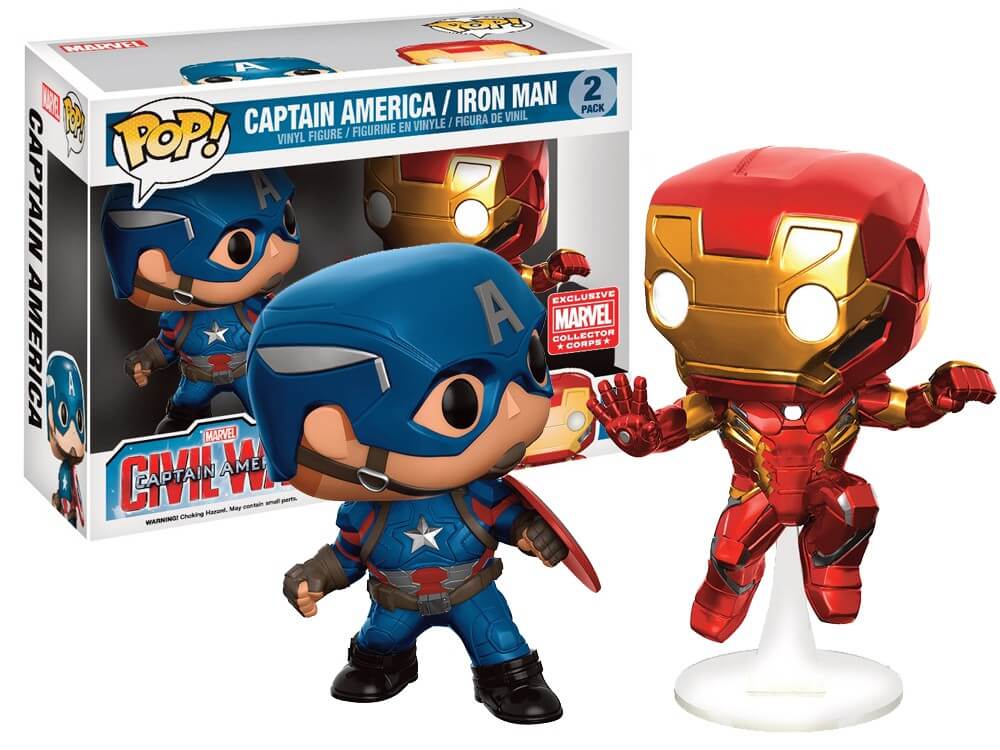 Figurine Captain America - Civil War - Pack Captain America et Iron